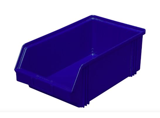 Ящик п/э 400х230х150 синий 7963