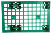Паллет 600х400х130мм, перфор, на ножках, зеленый,TR 400