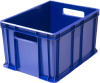 Ящик п/э 400х300х230 мм сплошной с ручками синий 703.03.01