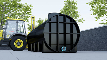 Ёмкость ЭВГ-Л 10 000 л. черная с волногасителем