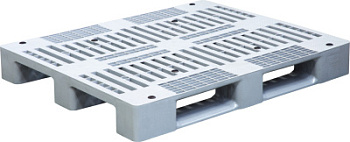 Паллет 1200х1000х150 перф. на 3-х полозьях, серый IR 1210P