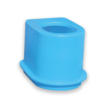 Унитаз дачный голубой