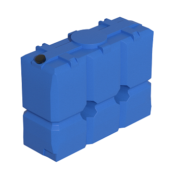 Ёмкость ЕК 2000л голубая, крышка 152мм