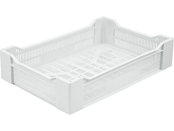 Ящик п/э 600х400х135 с перфор. натуральный, 119 морозостойкий