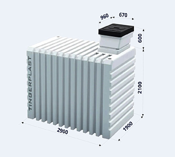 4.Пластиковый погреб Тингард Т3000