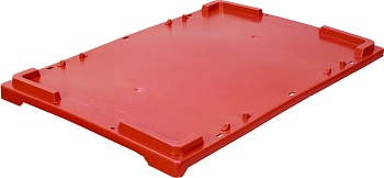 Крышка 600х400 п/э д/ящиков, морозостойкая, красная,503-1