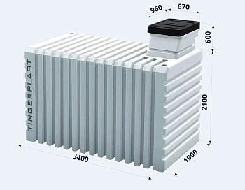 6.Пластиковый погреб Тингард Т3500