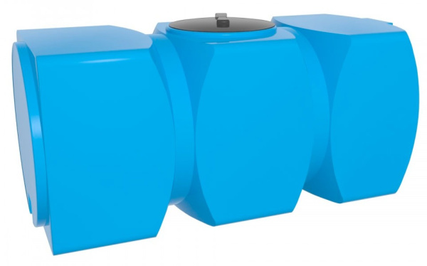 Ёмкость К 800 л. горизонтальная голубая с отводами Ёмкость К 800 л. горизонтальная голубая с отводами
