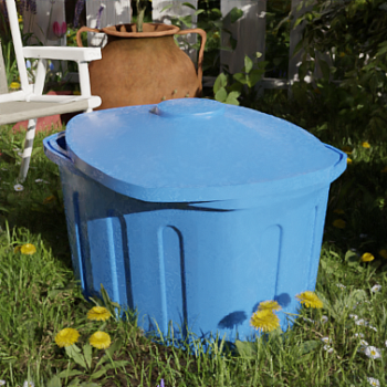 Ванна 200 л. голубая У