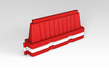 Блок дорожный вставной белый, 2000мм