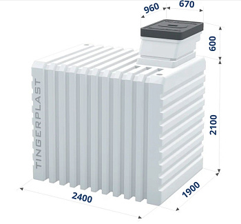 3.Пластиковый погреб Тингард Т2500