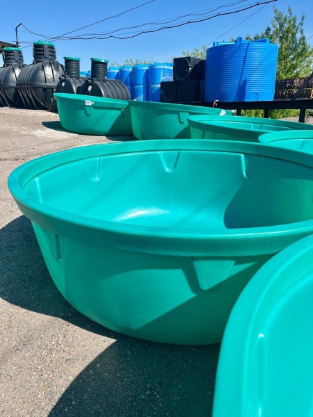 Бассейн зелёный круглый, 2000л.