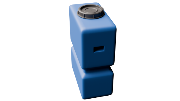 Ёмкость К 300л вертикальная, крышка 250 мм с отводом 1/2" (цвет голубой)  Ёмкость К 300л вертикальная, крышка 250 мм с отводом 1/2" (цвет голубой)