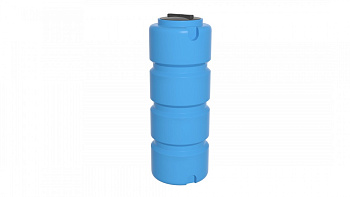Ёмкость ЭВЛ 350 л. голубая с отводом, крышка 450мм