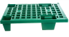 Паллет 600х400х130мм, перфор, на ножках, зеленый,TR 400
