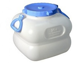 Фляга 30л.с ручками белая