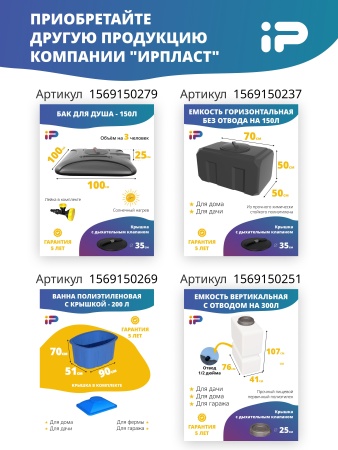 Ёмкость КН 1000 л. голубая