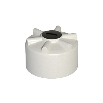 Ёмкость ЭВЛ 700 л. белая с отводом, крышка 450мм