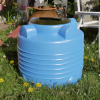 Ёмкость ЭВЛ 200 л. голубая с отводом, крышка 450мм