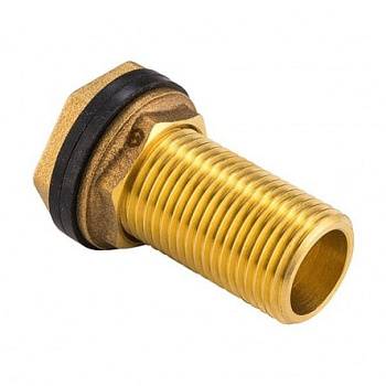 Отвод в бак d=1" удл. (латунь)