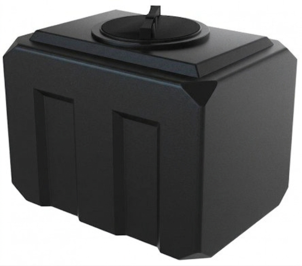 Ёмкость К 150 л. чёрная, крышка 350мм