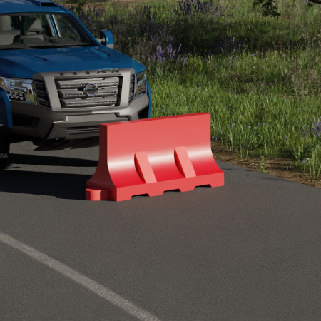 Блок дорожный ВОДОналивной красный, 1500мм