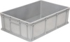 Ящик п/э 600х400х180 мм сплошной без ручек, серый, морозостойкий 706.03.02м