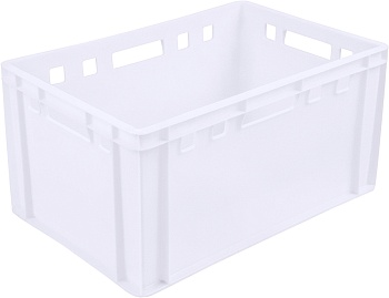 Ящик п/э 600x400x300 белый мороз сплошной 210-1м