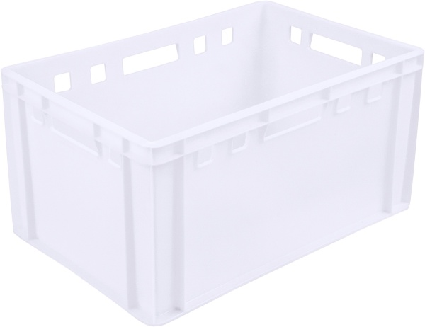 Ящик п/э 600x400x300 белый мороз сплошной 210-1м